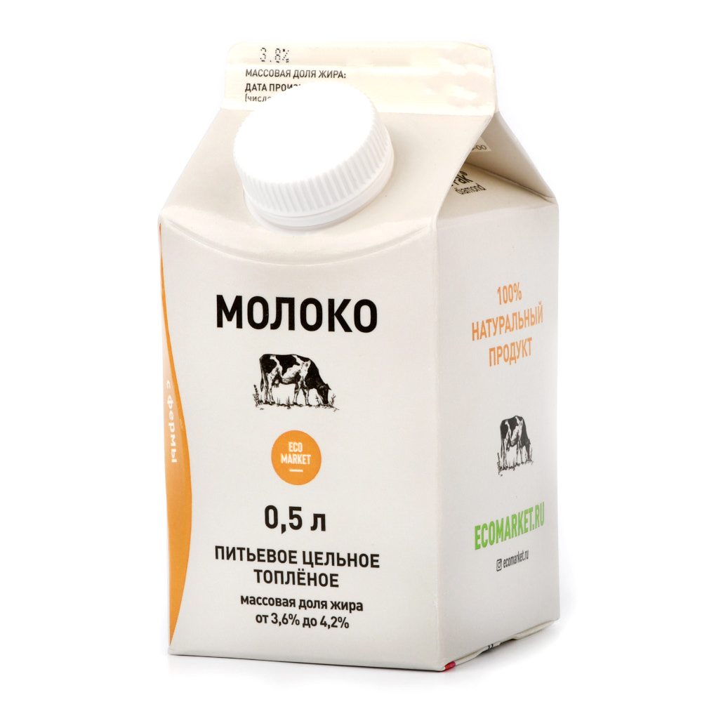 Молоко цельное топлёное 4,2% - 500 мл