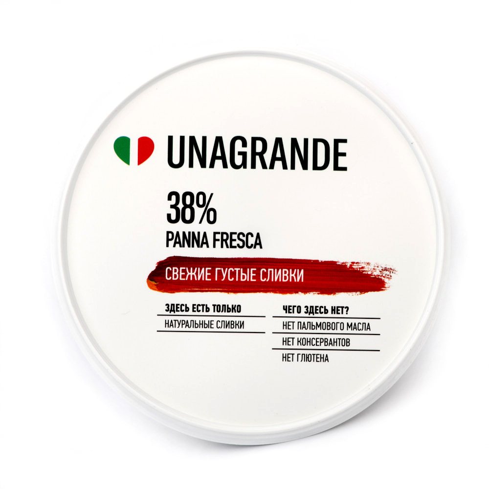 Сливки Panna Fresca 38%, Unagrande - 250 г