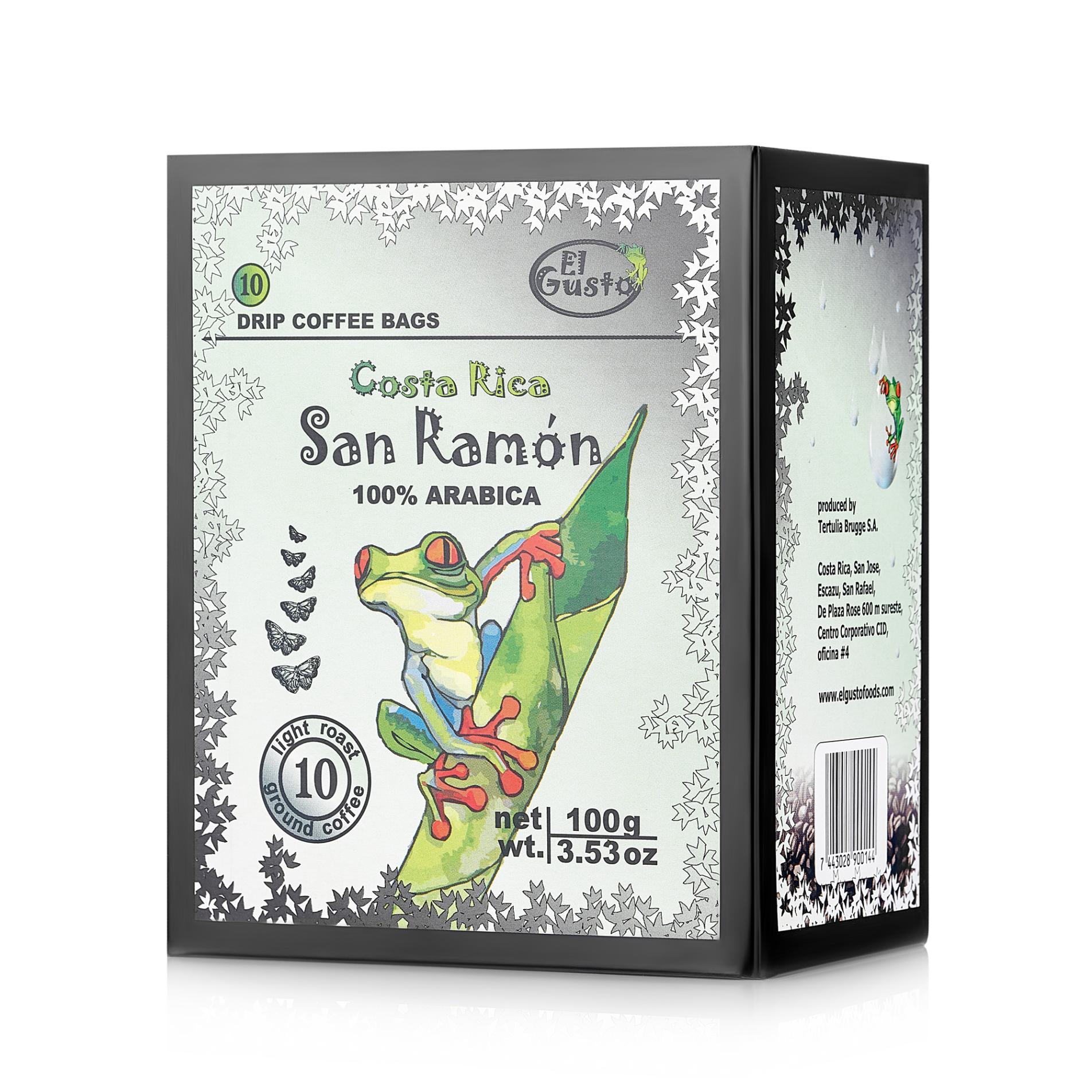 Кофе молотый San Ramón в фильтр-пакетах, El Gusto - 100 г