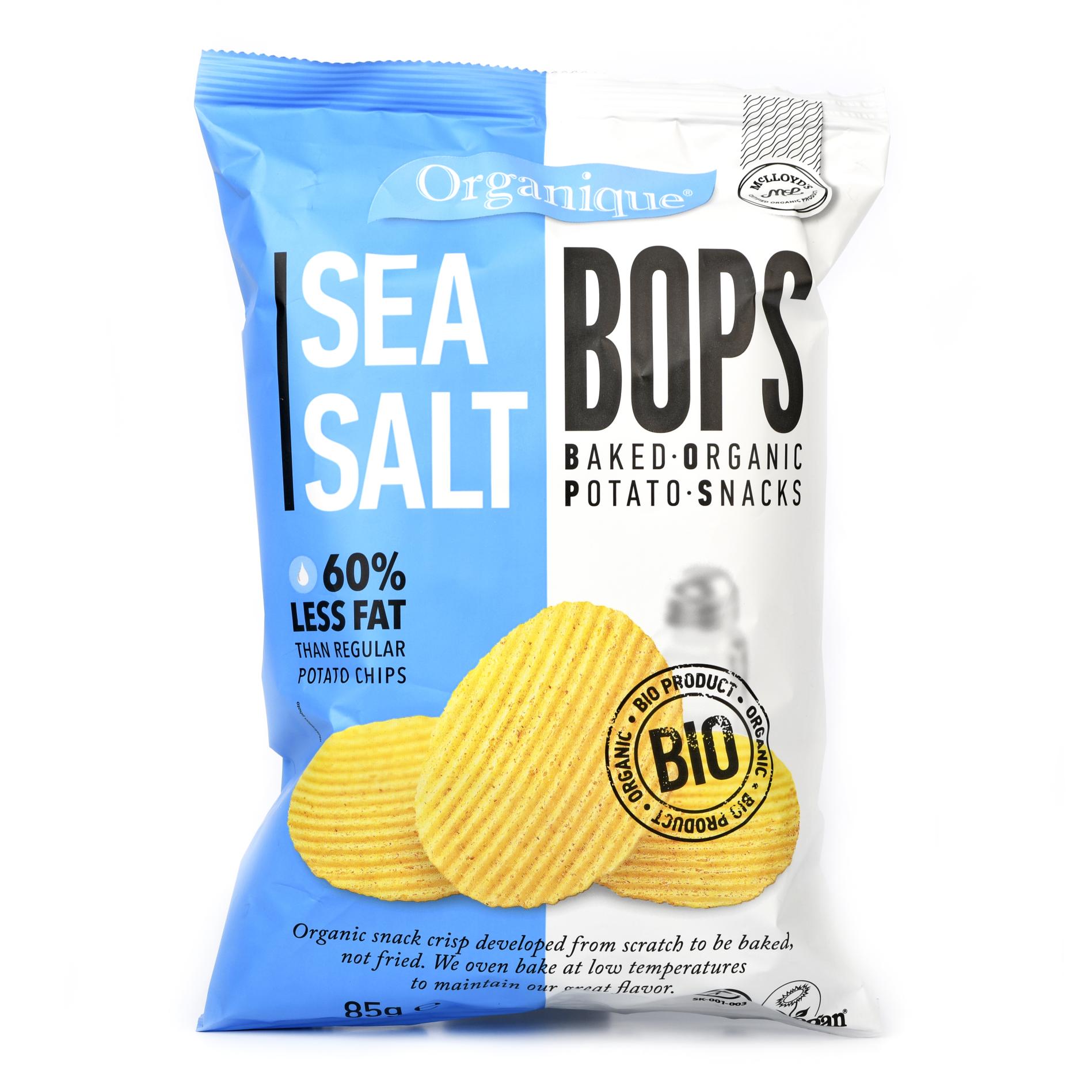 Органические запеченные картофельные снэки БОПС с морской солью, Органик - 85 г