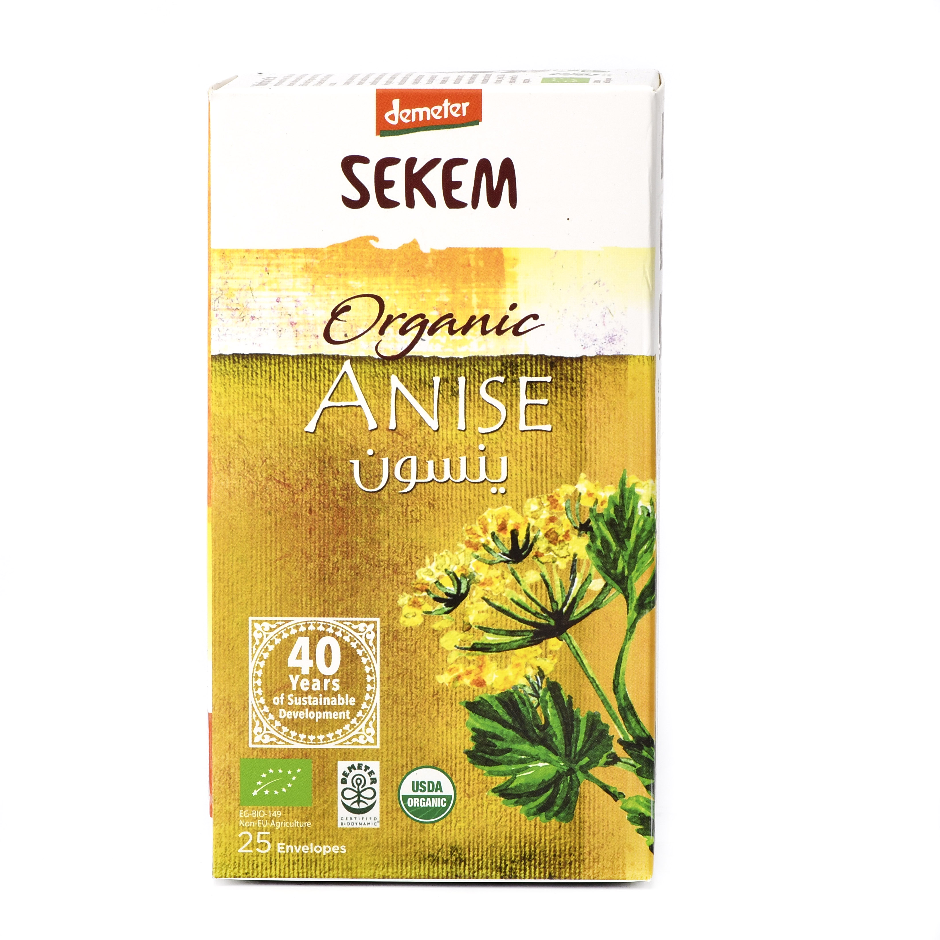 Органический анисовый чайный напиток SEKEM, Demeter - 50 г