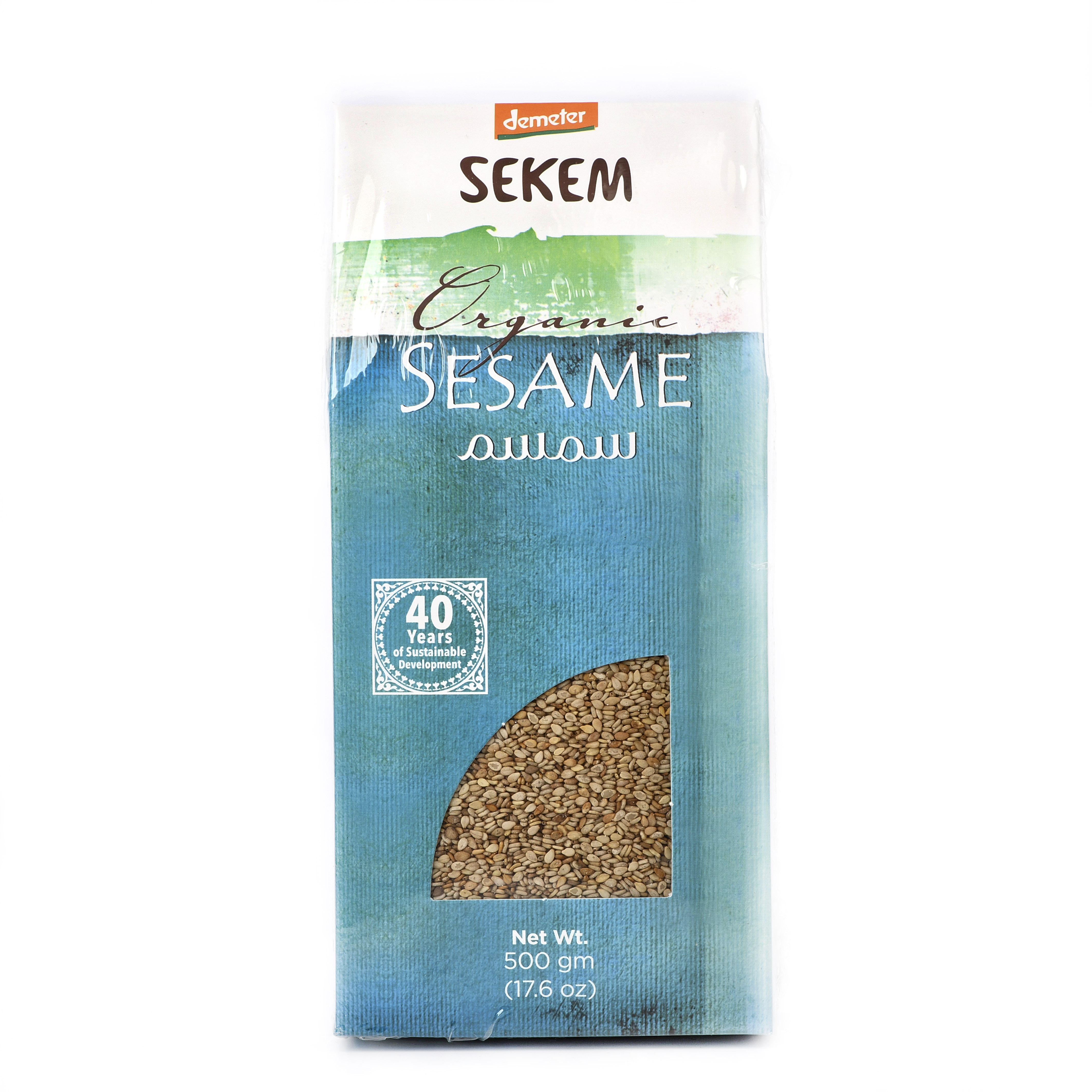 Органический нешлифованный кунжут SEKEM, Demeter - 500 г