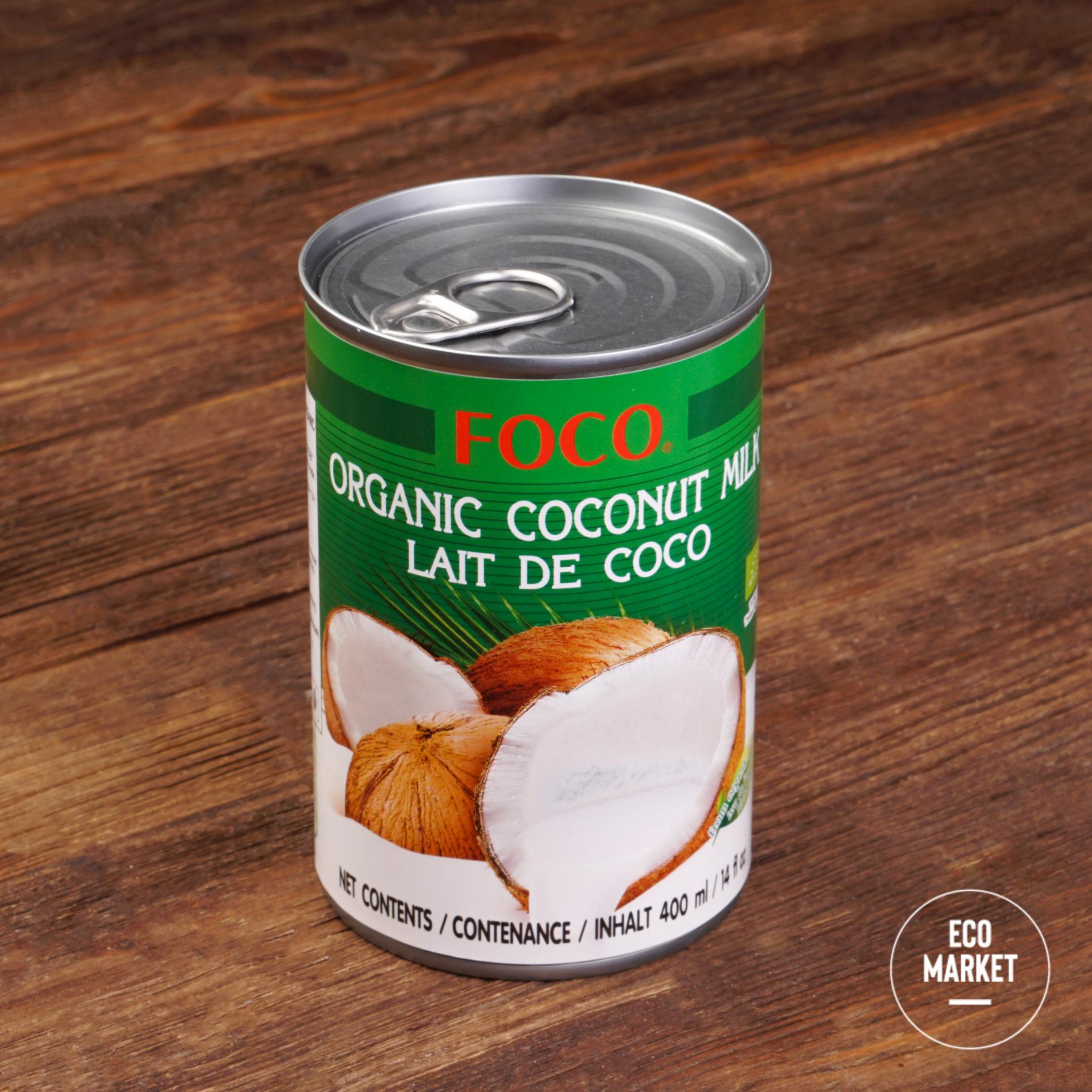 Органический кокосовый напиток 10-12%, FOCO - 400 мл