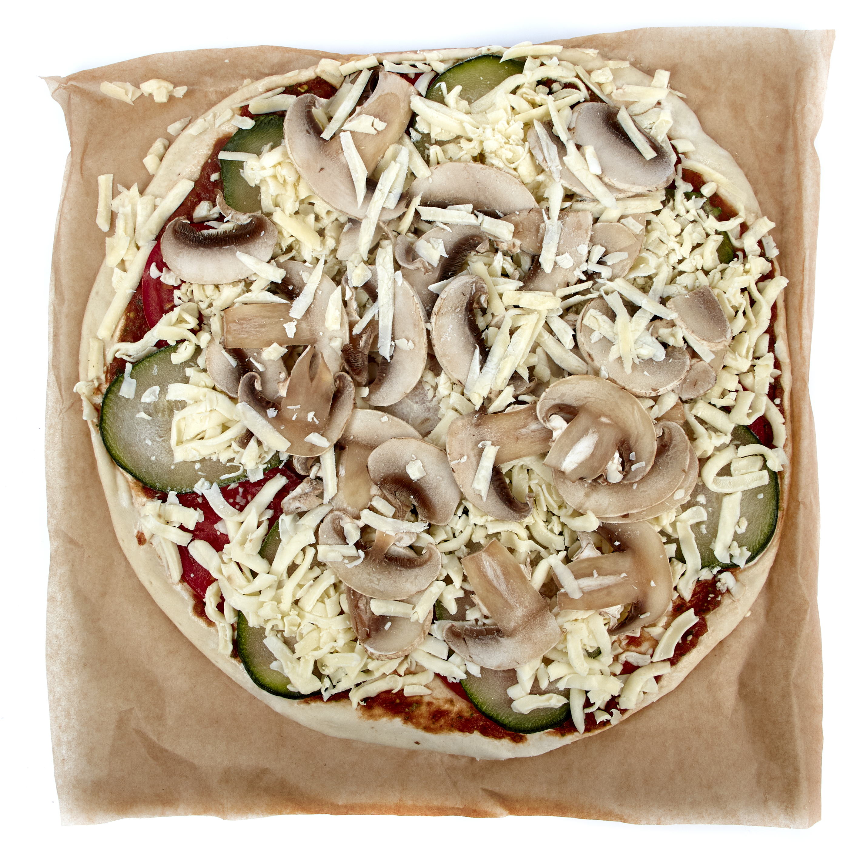 Пицца овощная с цукини и шампиньонами З/М - 750г (30 см)