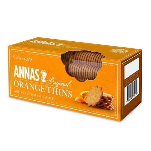 Печенье со вкусом и ароматом апельсина, ANNAS - 150 г
