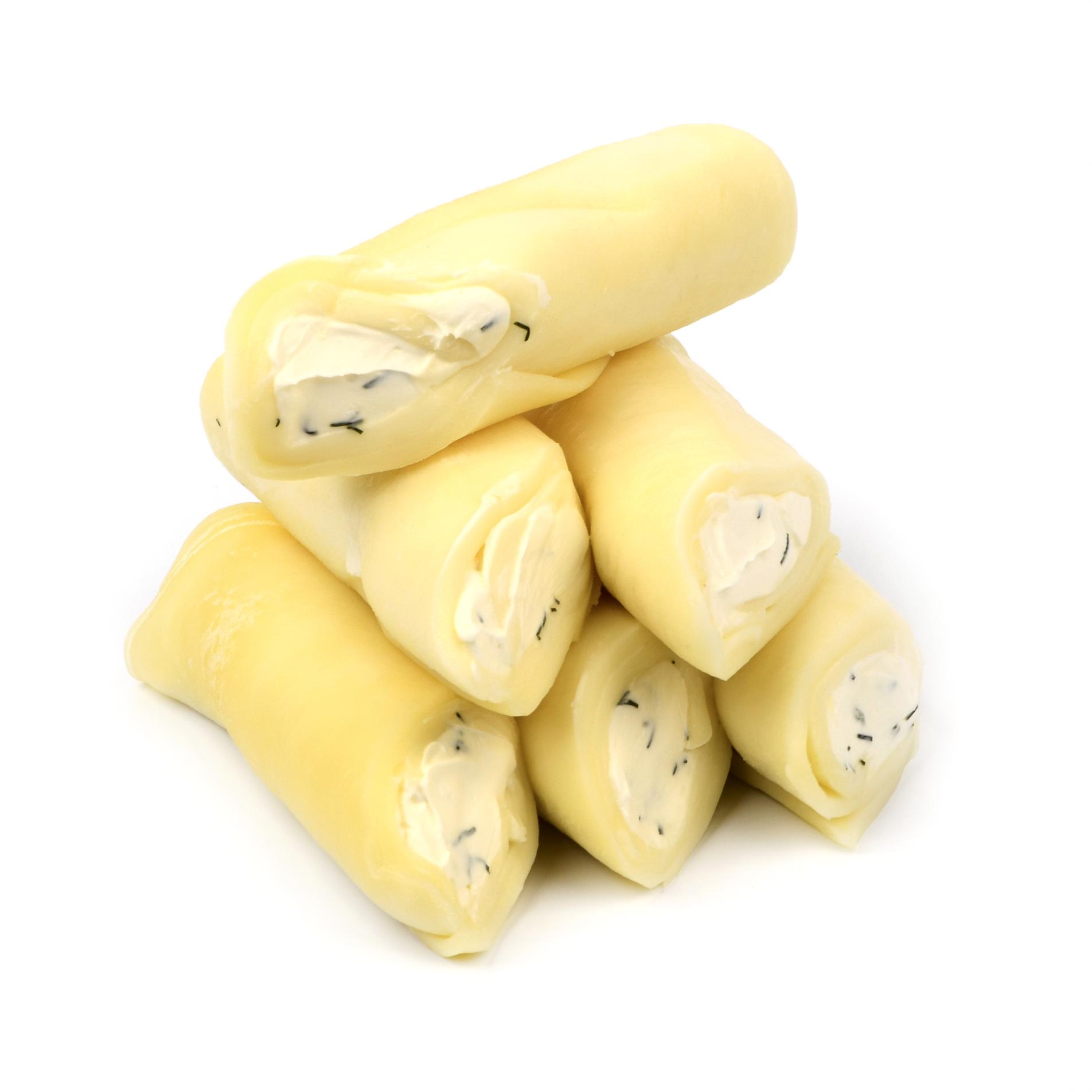 Сырные Блины Сулугуни с начинкой из Деревенской Филадельфии -250 г