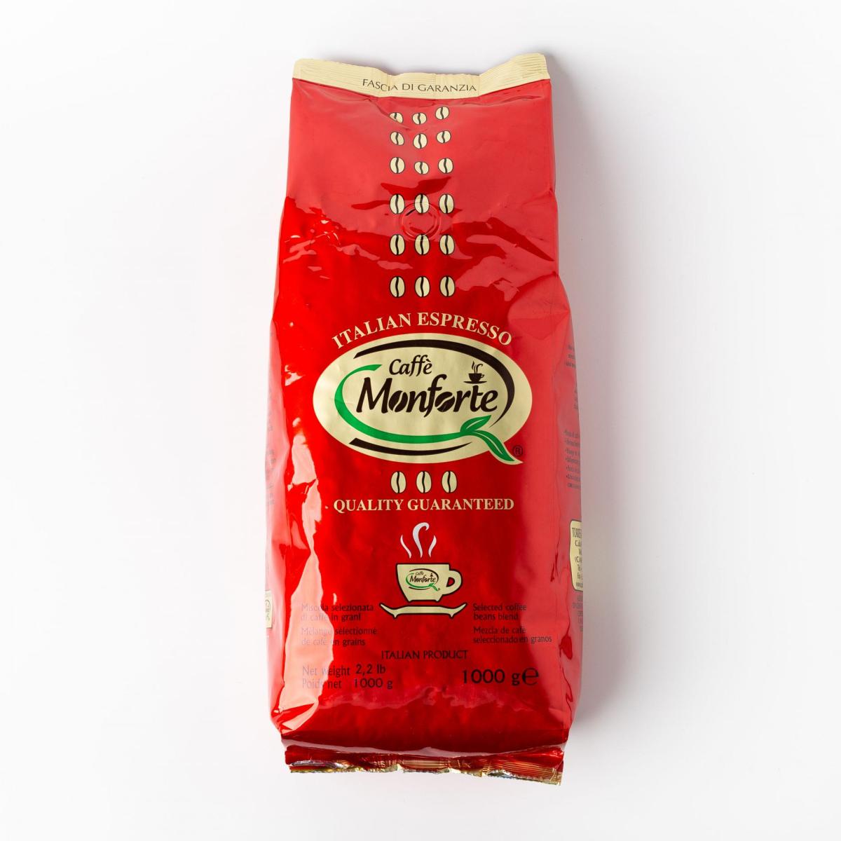 

Кофе жареный в зернах Italian Espresso, Caffe Monforte - 1 кг