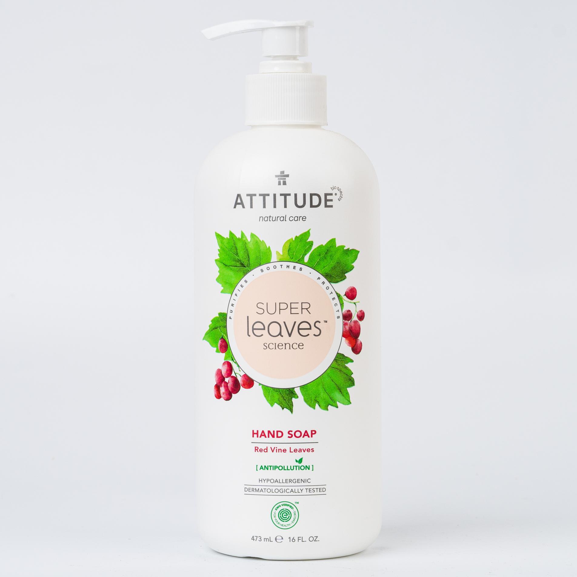 

Жидкое мыло листья красного винограда, ATTITUDE Super Leaves - 473 мл, Канада