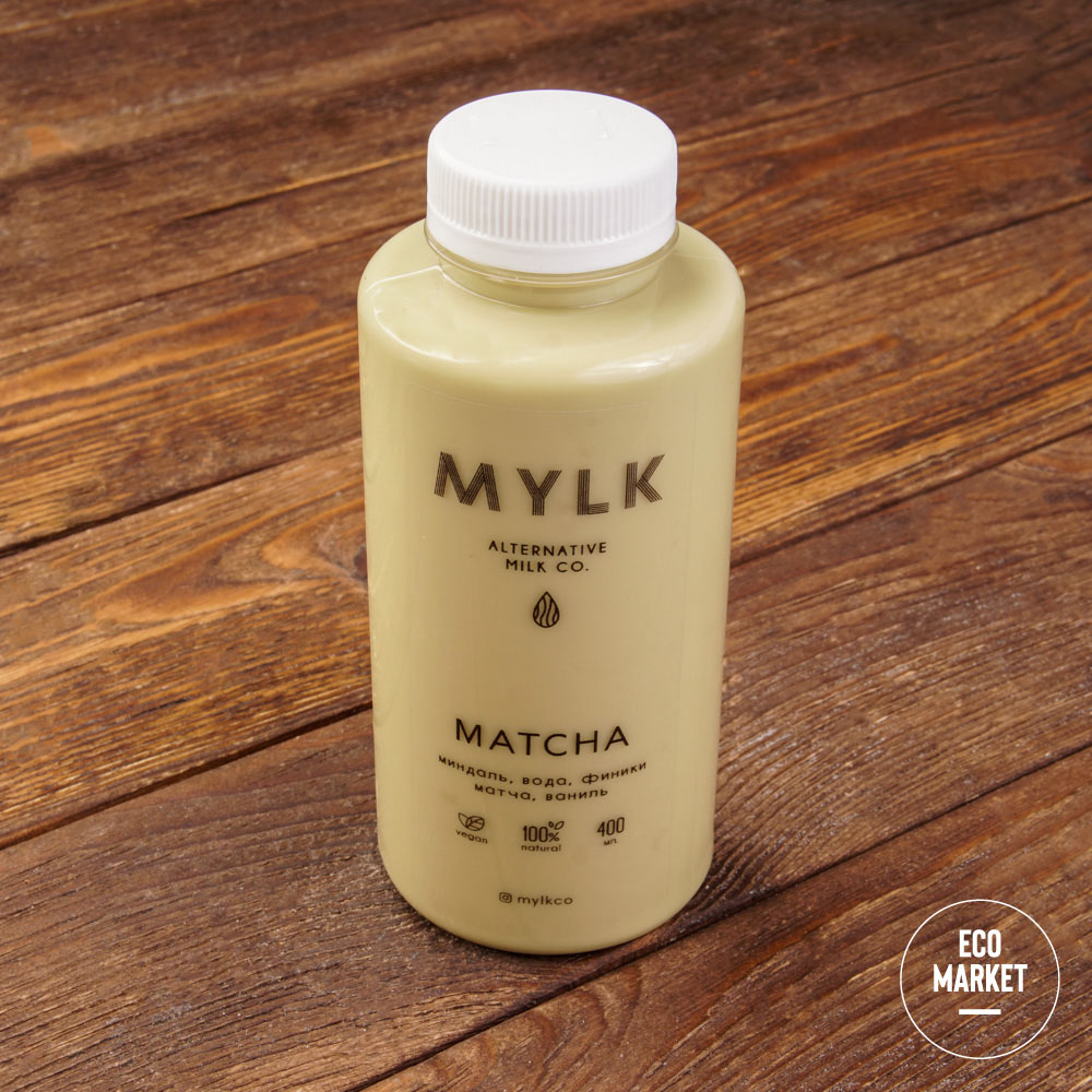 Растительный миндальный напиток с матчей Matcha, Mylk - 400 мл