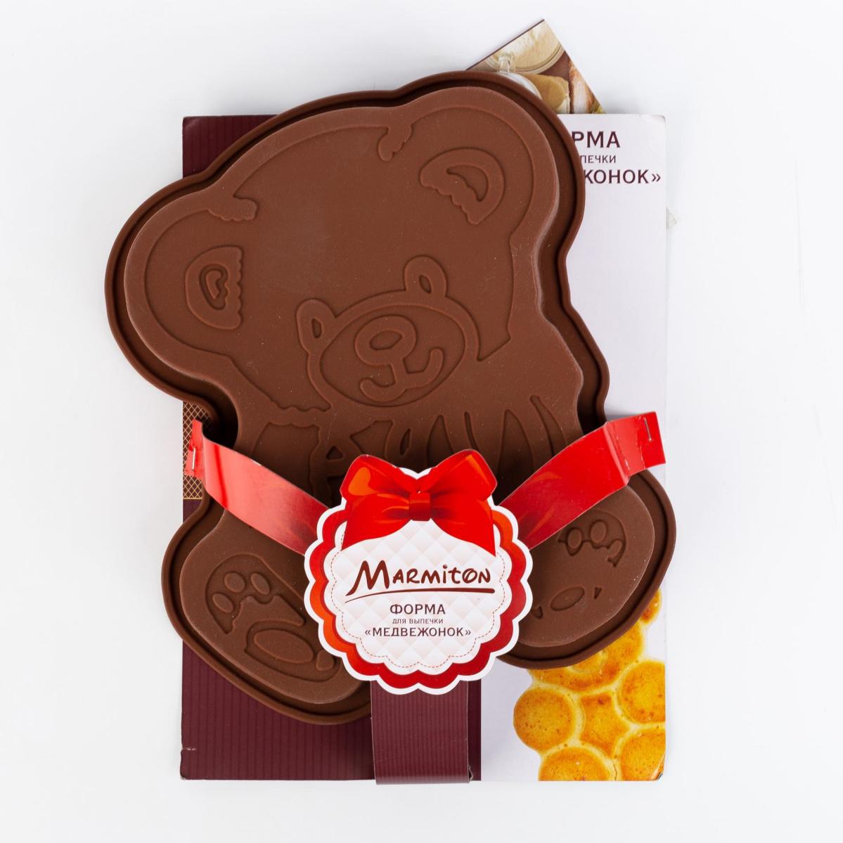 

Форма силиконовая Медвежонок 25*22*4 см, цвет в ассортименте MARMITON