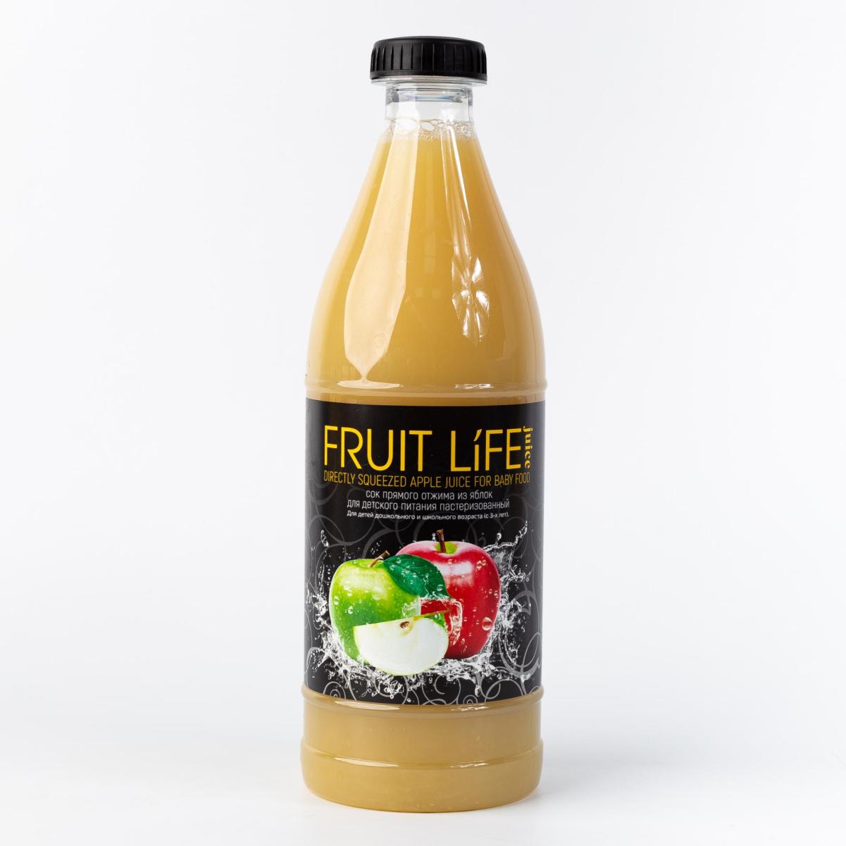 Яблочный сок прямого отжима Fruit Life Juice - 900 мл 350₽