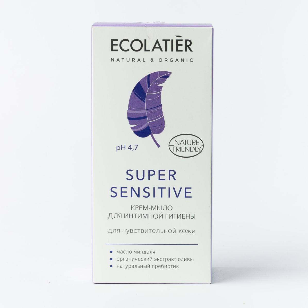 

Крем-мыло для интимной гигиены Super Sensitive для чувствительной кожи Ecolatier - 250 мл