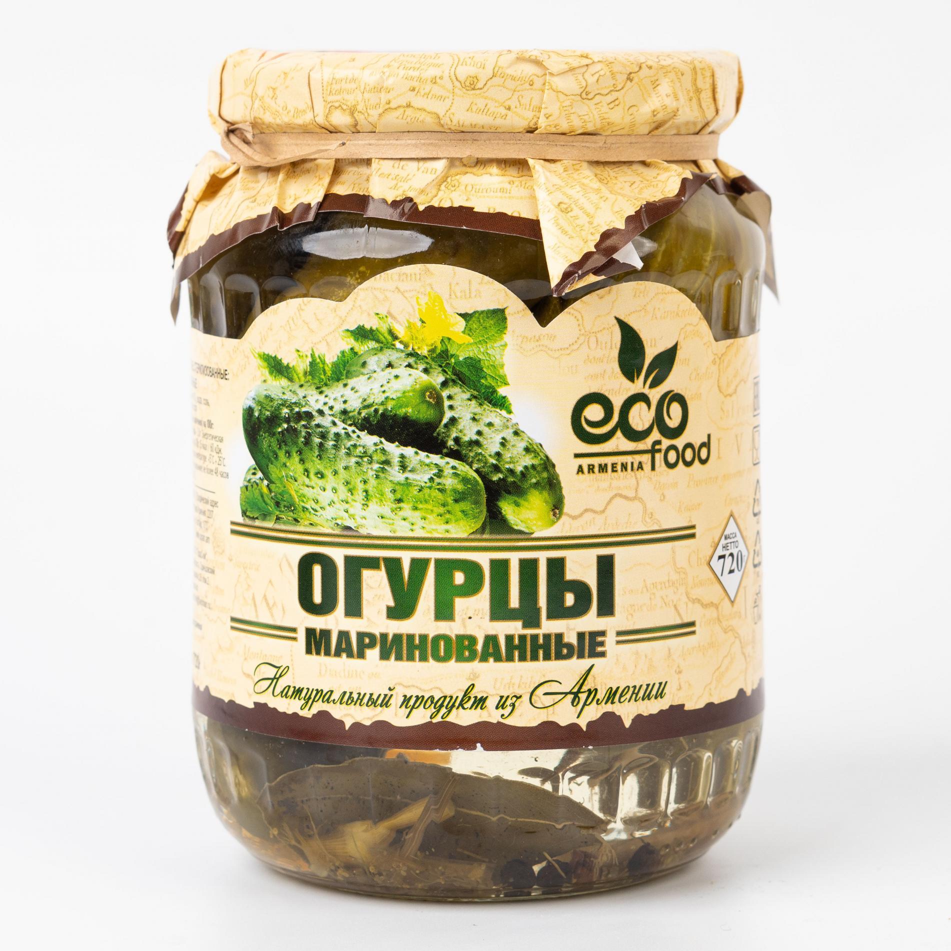 

Огурцы маринованные Eco food ~ 720 г