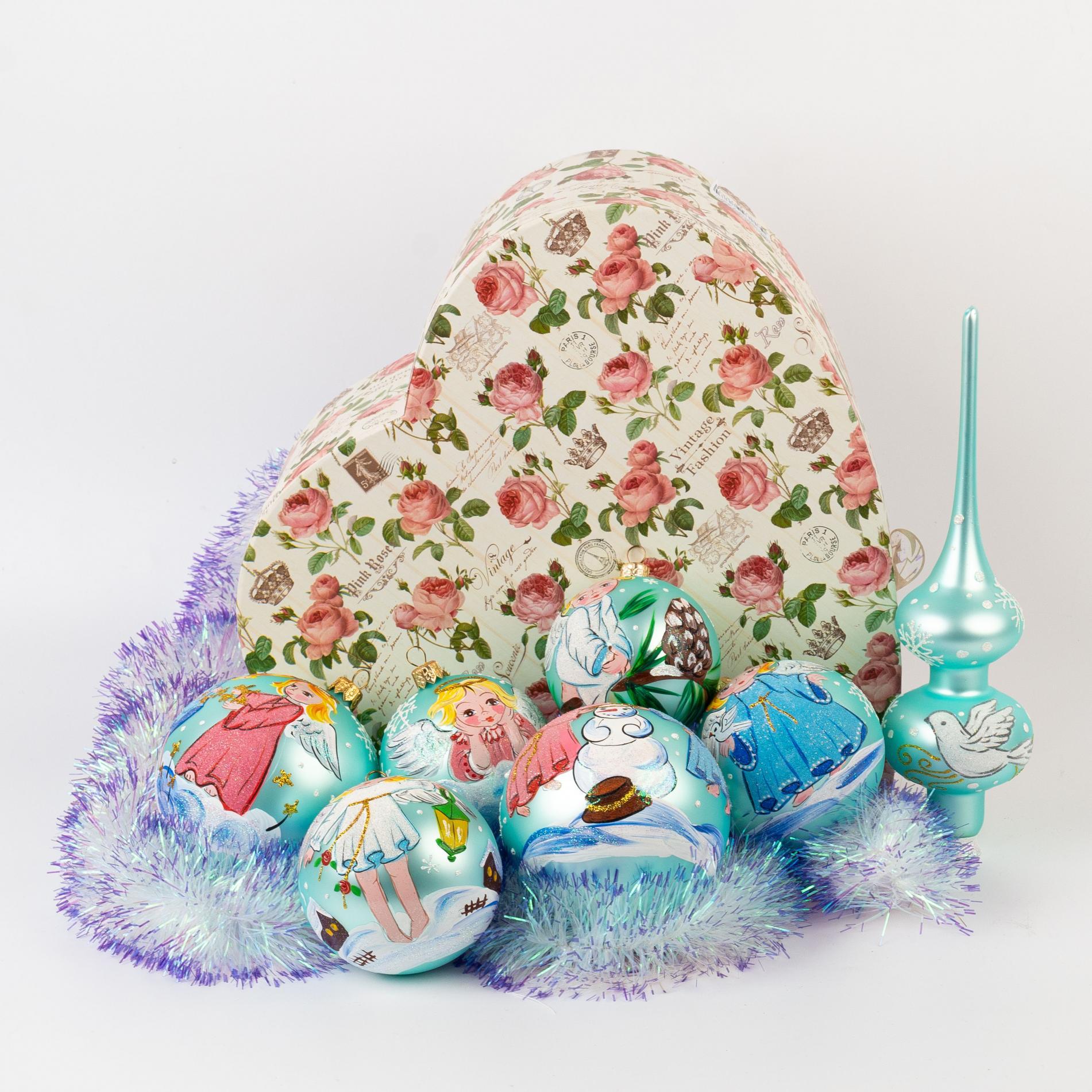 

Набор подарочный Бирюза Матовый Ангелы - 7 предметов